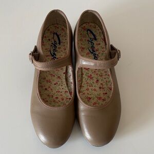Capezio Tap Shoes Leather Women’s 8.5 M Tan